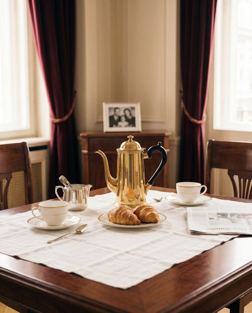 Frühstücksgedeck Royale, Bone China für zwei, 8-teilig